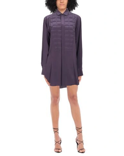Shop Bottega Veneta Short Dresses In Purple
