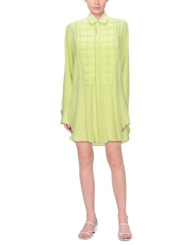 Shop Bottega Veneta Woman Shirt Acid Green Size 4 Silk