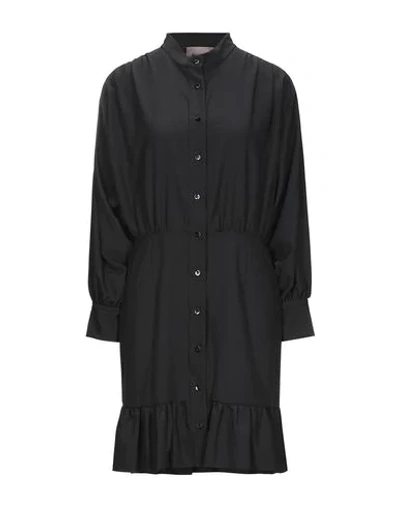 Shop Mariuccia Woman Mini Dress Black Size S Polyester, Elastane