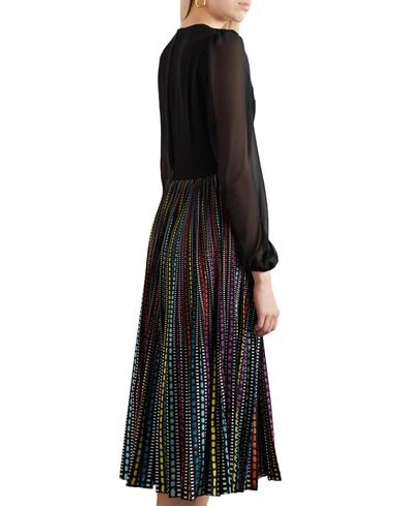Shop Mary Katrantzou Woman Midi Dress Black Size 10 Polyester