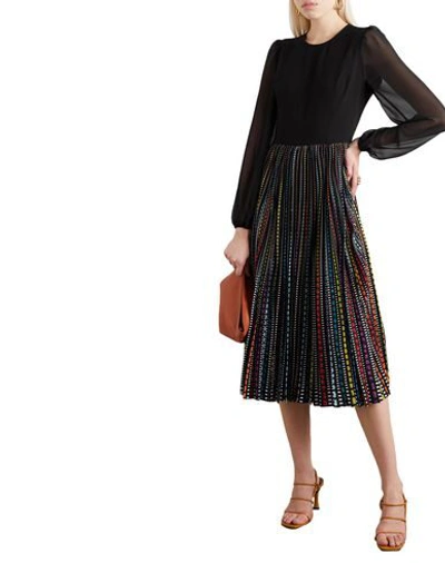 Shop Mary Katrantzou Woman Midi Dress Black Size 10 Polyester