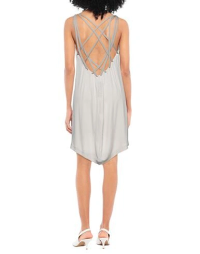 Shop Rick Owens Woman Short Dress Beige Size 6 Acetate, Silk, Cotton