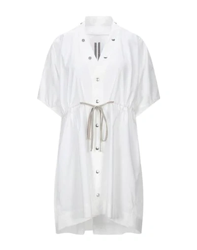 Rick Owens Short Dresses In White