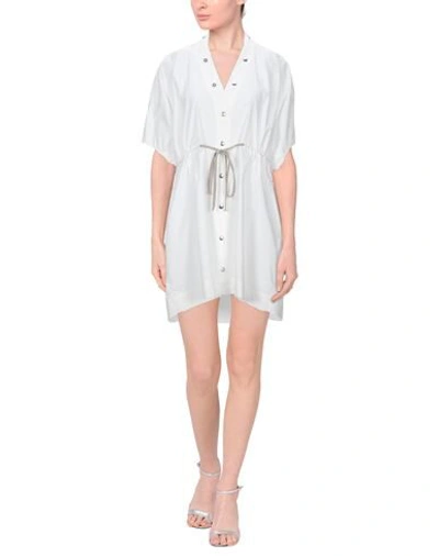 Rick Owens Short Dresses In White