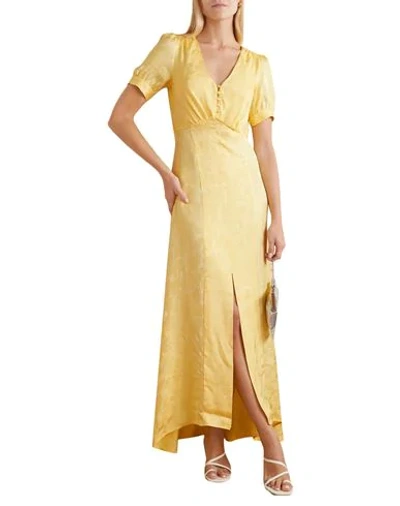 Shop Paul & Joe Woman Maxi Dress Yellow Size 10 Viscose