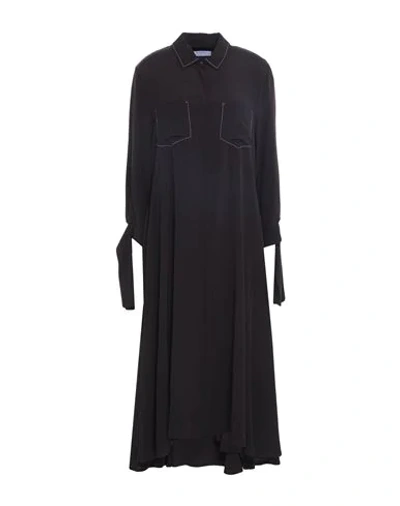 Shop Beatrice B Beatrice.b Knee-length Dresses In Dark Brown