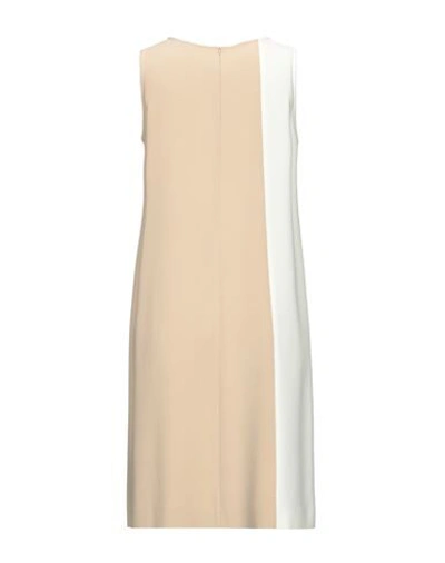 Shop Antonelli Woman Mini Dress Beige Size 6 Viscose, Acetate, Elastane