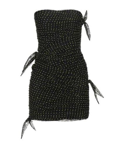 Shop Philosophy Di Lorenzo Serafini Woman Mini Dress Black Size 8 Polyamide, Polyester
