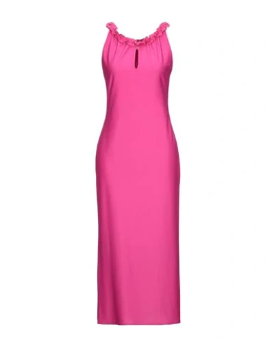 Shop Alessandro Legora 3/4 Length Dresses In Fuchsia