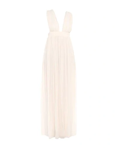 Shop Saint Laurent Long Dresses In White