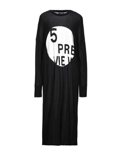 Shop 5preview Midi Dresses In Black