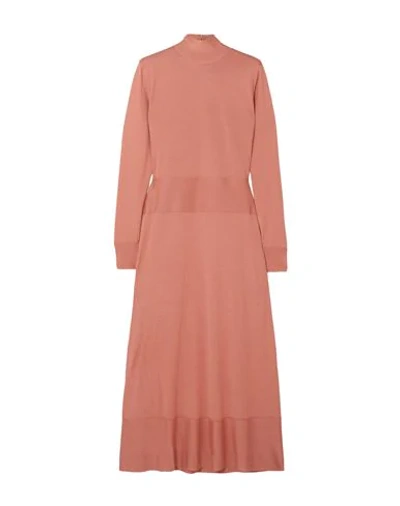 Shop Agnona Midi Dresses In Pastel Pink