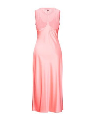 Shop Armani Exchange Woman Midi Dress Pink Size 8 Polyester