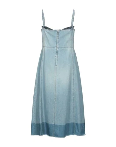 Shop Red Valentino Long Dresses In Blue