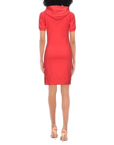 Shop Moschino Woman Mini Dress Red Size 8 Cotton, Elastane