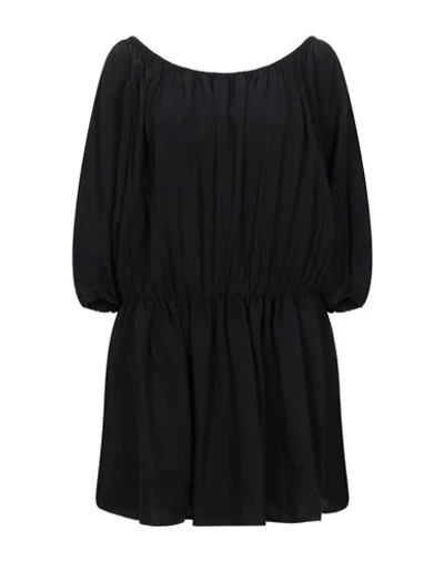 Shop Jijil Woman Mini Dress Black Size 4 Viscose, Linen