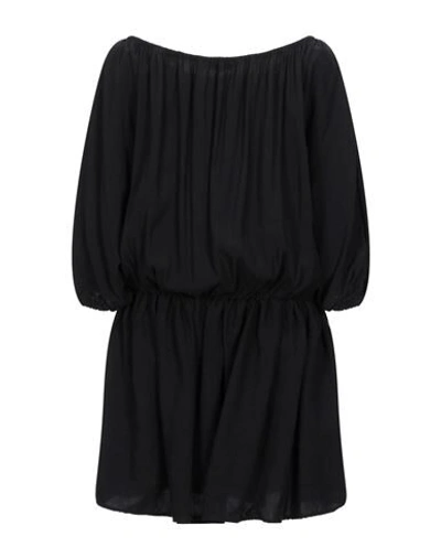 Shop Jijil Woman Mini Dress Black Size 4 Viscose, Linen