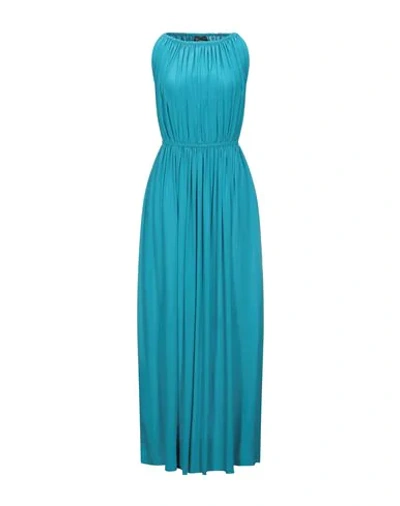 Shop Gianluca Capannolo Long Dresses In Turquoise