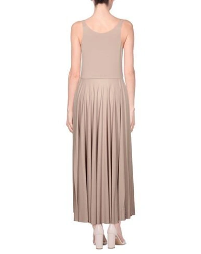 Shop Dior Long Dresses In Dove Grey