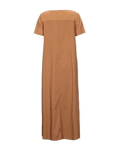 Shop Anna Seravalli 3/4 Length Dresses In Brown