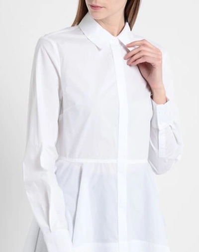 Shop Karl Lagerfeld Woman Shirt White Size 8 Organic Cotton