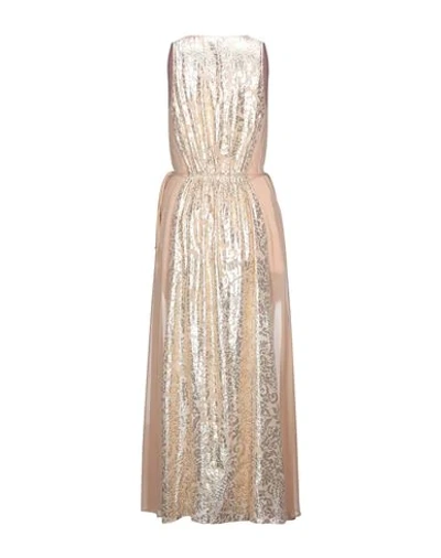 Pinko Long Dresses In Pale Pink