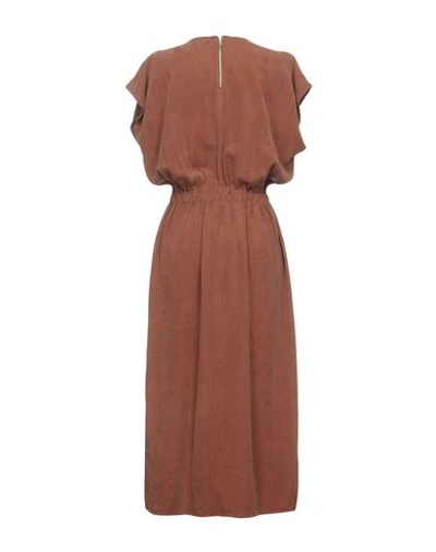 Shop Lf Markey Midi Dress In Brown
