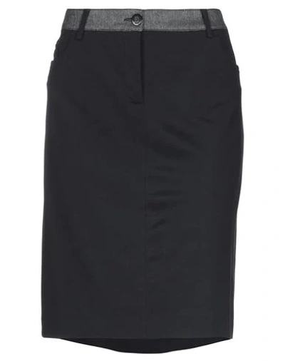 Shop Ajay By Liu •jo Knee Length Skirts In Black