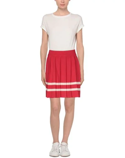 Pinko Uniqueness Mini Skirts In Red