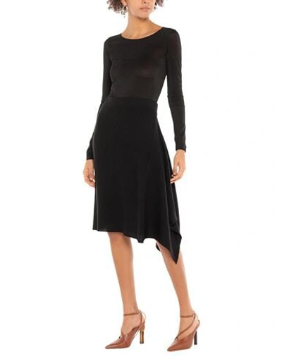 Shop Pinko Woman Midi Skirt Black Size S Acrylic, Wool
