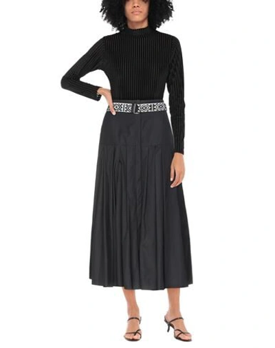 Shop Max Mara Long Skirts In Black