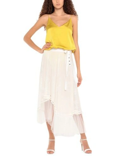 Chloé Midi Skirts In White
