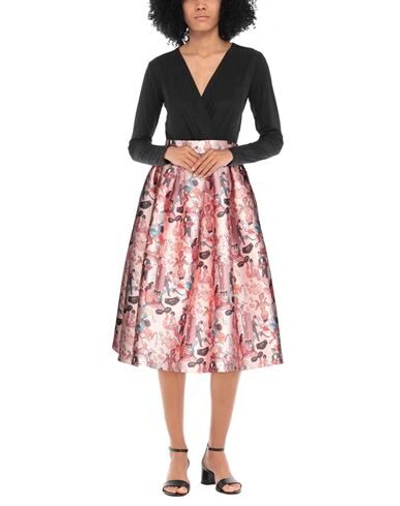Shop Alessandro Enriquez Midi Skirts In Pale Pink