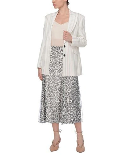 Shop Theory Woman Midi Skirt Beige Size 4 Silk
