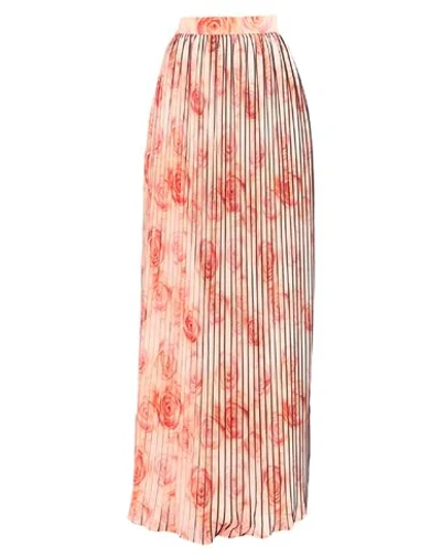 Shop Allure Long Skirts In Apricot