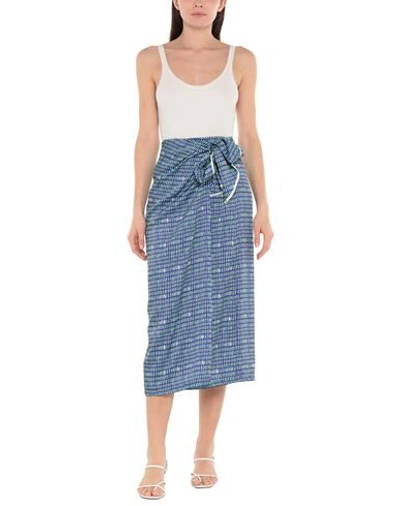Shop Beatrice B Beatrice.b Midi Skirts In Bright Blue