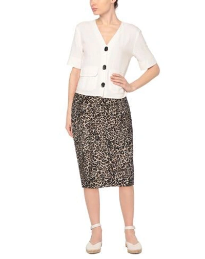 Dixie Midi Skirts In Beige