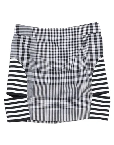 Shop Burberry Mini Skirts In Grey