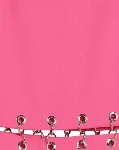 Shop Ireneisgood Woman Mini Skirt Fuchsia Size M Polyester, Viscose, Elastane In Pink