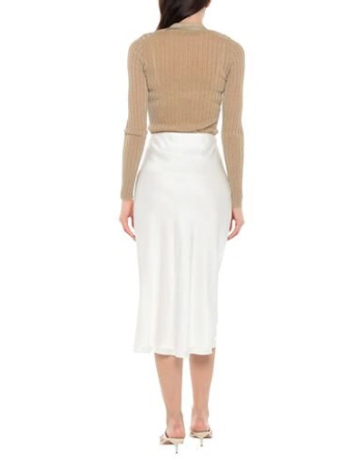 Shop Pinko Woman Midi Skirt White Size 8 Viscose