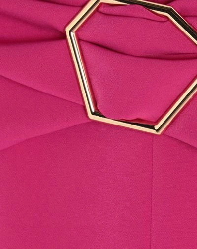 Hanita Woman Midi Skirt Fuchsia Size 10 Polyester, Elastane In Fuchsia
