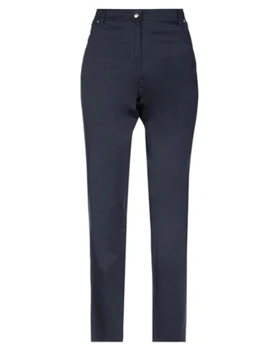 Shop Le Fate Casual Pants In Dark Blue