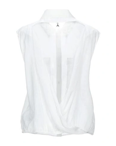 Shop Patrizia Pepe Woman Shirt White Size 8 Viscose, Polyamide
