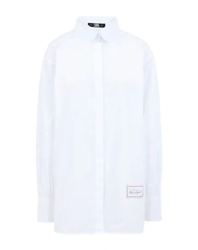 Shop Karl Lagerfeld Shirts In White