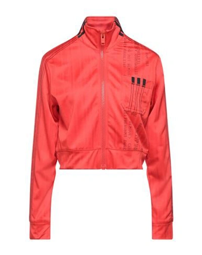 Shop Adidas Originals By Alexander Wang Jackets In Red