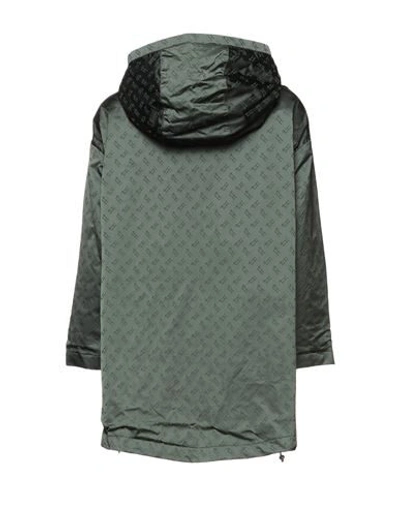 Shop Herno Woman Jacket Dark Green Size 14 Polyamide, Polyester, Cotton, Acetate