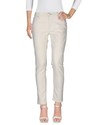 Shop Jacob Cohёn Woman Jeans White Size 29 Cotton, Linen, Elastane