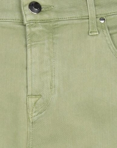 Shop Jacob Cohёn Woman Jeans Green Size 30 Lyocell, Cotton, Polyester, Elastane