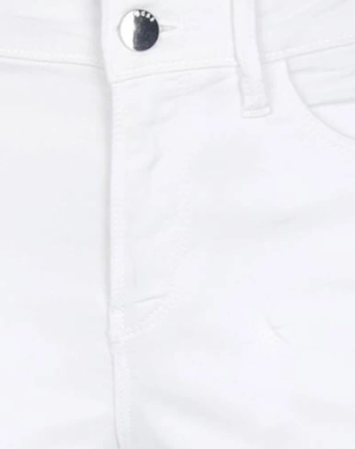 Shop Guess Woman Denim Pants White Size 26w-30l Cotton, Elastomultiester, Elastane