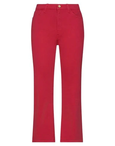 Shop Manila Grace Woman Jeans Red Size 29 Cotton, Elastane